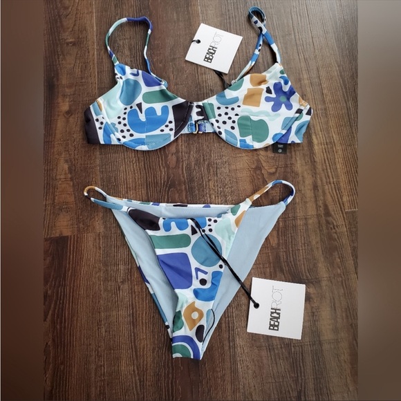 NWT Beach Riot Bikini Chloe Cheeky Bottoms - Picture 3 of 4